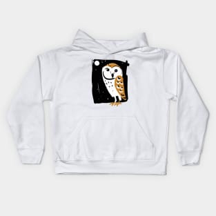 Barn Owl #1 Kids Hoodie